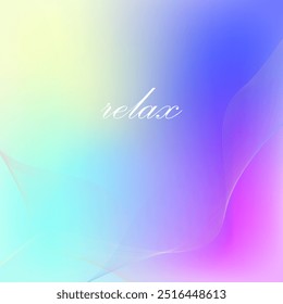 Beautiful mesh background. Colorful abstract blend shape. Relax vector.