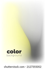 Beautiful mesh gradient abstract background vector. Cream and light grey color flow liquid blur, modern aura fluid shape pattern. Watercolor paint, minimal art illustration for cover, backdrop.