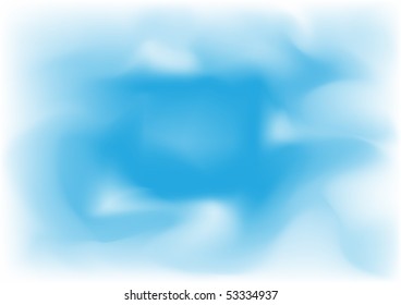 Beautiful meshes clouds on the blue sky