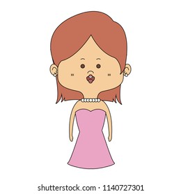 Beautiful midget woman cartoon