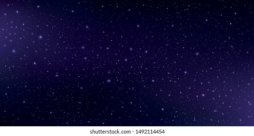 銀河系の美しい背景に星雲 深紫の宇宙に星塵 宇宙に明るく輝く星 ベクターイラスト のベクター画像素材 ロイヤリティフリー