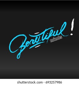 beautiful minds typography 