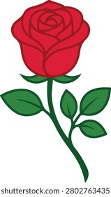 A beautiful minimalist red rose vector design featuring clean lines, elegant petals, and green leaves. Perfect for logo design, floral branding, tattoo artwork, stickers, greeting cards, Valentine's Day projects, and modern vector illustrations.

#RedRose #RoseVector #MinimalistDesign #FloralLogo #VectorArt #FlowerIllustration #RoseIcon #ModernDesign