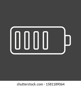 Beautiful Mobile Battery Line Vector Icon