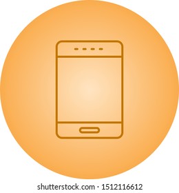 Beautiful mobile line vector icon