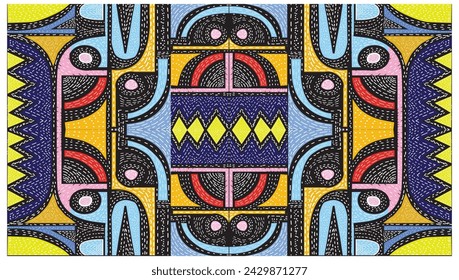 beautiful modern abstract background design. luxury wall art pattern colorful geometric shape with bold line texture background in different color way for wall texture, textile, paper and wallpaper.