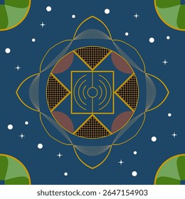 Beautiful and modern abstract background image, combined with lines and geometric shapes.