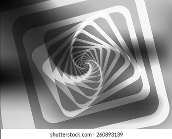 Beautiful modern abstract background with twisted squares gray