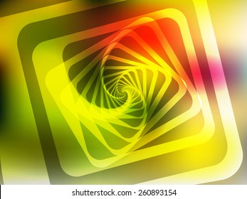 Beautiful modern abstract background with twisted squares colorful