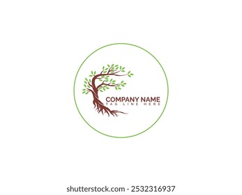 Beautiful and Modern Abstract vibrant color full tree logo design, Root vector tree of life logo design inspiration isolated on white background.