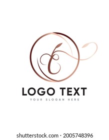 Ein schönes, modernes Schriftzeichen vom Typ C Logo-Vorlage, Vectorlogo für Unternehmen und Firmenidentität 