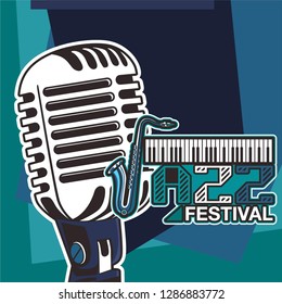 Beautiful modern classical music festival poster or flyer template. Ideal for local events announcement and promotions – Vector