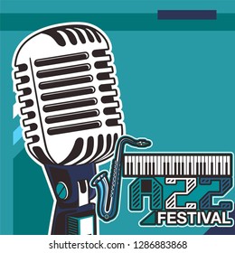 Beautiful modern classical music festival poster or flyer template. Ideal for local events announcement and promotions – Vector