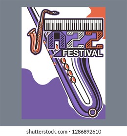 Beautiful modern classical music festival poster or flyer template. Ideal for local events announcement and promotions – Vector