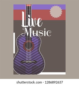 Beautiful modern classical music festival poster or flyer template. Ideal for local events announcement and promotions – Vector