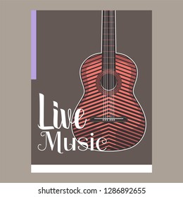 Beautiful modern classical music festival poster or flyer template. Ideal for local events announcement and promotions – Vector