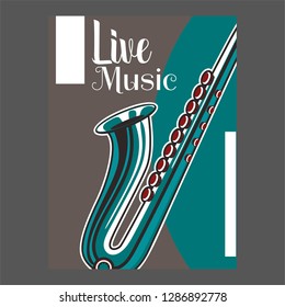 Beautiful modern classical music festival poster or flyer template. Ideal for local events announcement and promotions – Vector