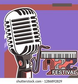 Beautiful modern classical music festival poster or flyer template. Ideal for local events announcement and promotions – Vector