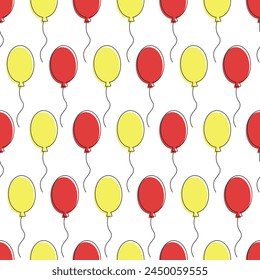 Beautiful modern colorful festive pattern with balls, happy birthday. Checkered, for print, seamless texture