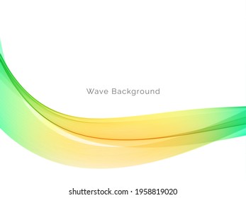 Beautiful modern colorful wave background design vetor