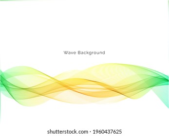 Beautiful modern colorful wave background design vetor