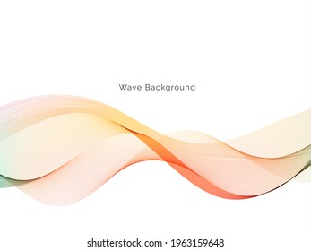 Beautiful modern colorful wave background design vetor