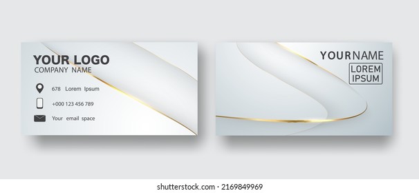 Beautiful modern creative business card vector template design layout in square size.