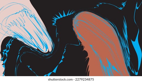 Beautiful Modern curve abstract presentation background.	