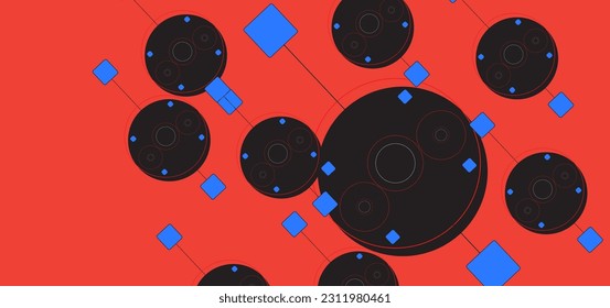 Beautiful Modern curve abstract presentation background.