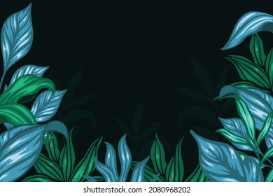 Beautiful modern floral background template