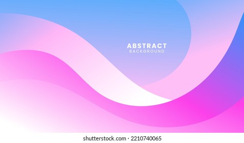 Beautiful modern gradient wavy background 