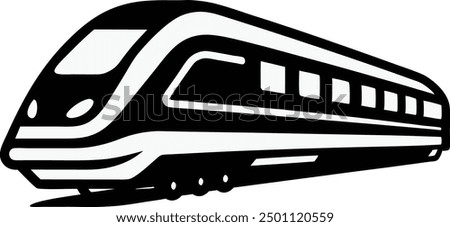 Beautiful modern high speed train