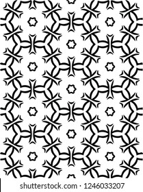 Beautiful modern holidays snowflakes tile vector pattern decorative shape design for many creative ideas