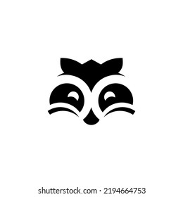 beautiful modern panda face logo