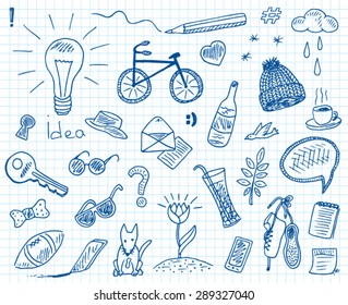 beautiful modern pattern on notebook sheet background