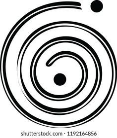 Beautiful modern stylish vector spiral for many creative ideas