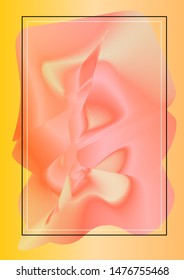 Beautiful modern template for applying text and advertising in a frame.