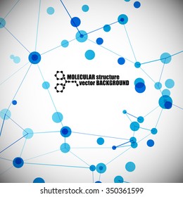 Beautiful Molecular Structure Stock Vector (Royalty Free) 350361599 ...