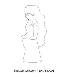 beautiful mom pregnancy avatar character