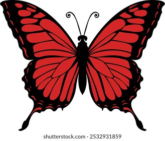 Beautiful monarch butterfly - Butterfly Silhouette, design, art, logo