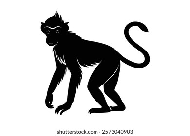 Beautiful Monkey Silhouettes for Crafts