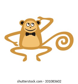 Beautiful monkey vector illustration