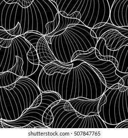 Beautiful monochrome abstract seamless pattern. Background, texture, textile, fabric