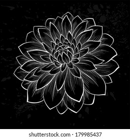 ダリア 黒 のイラスト素材 画像 ベクター画像 Shutterstock
