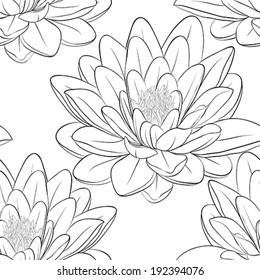 Lotus Line Drawing Images Stock Photos Vectors Shutterstock A wide variety of lotus flower wallpaper options are available to you, such as project solution capability, style, and function. https www shutterstock com image vector beautiful monochrome black white seamless pattern 192394076