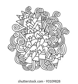 Beautiful monochrome design element