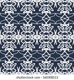 beautiful monochrome vintage seamless pattern