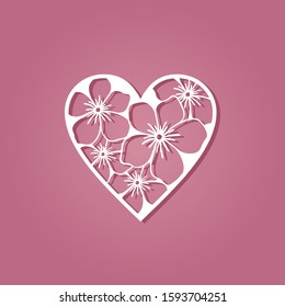 Beautiful Monogram love with floral