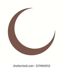 Beautiful Moon Glyph Vector Icon