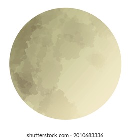 Beautiful moon in the night sky
